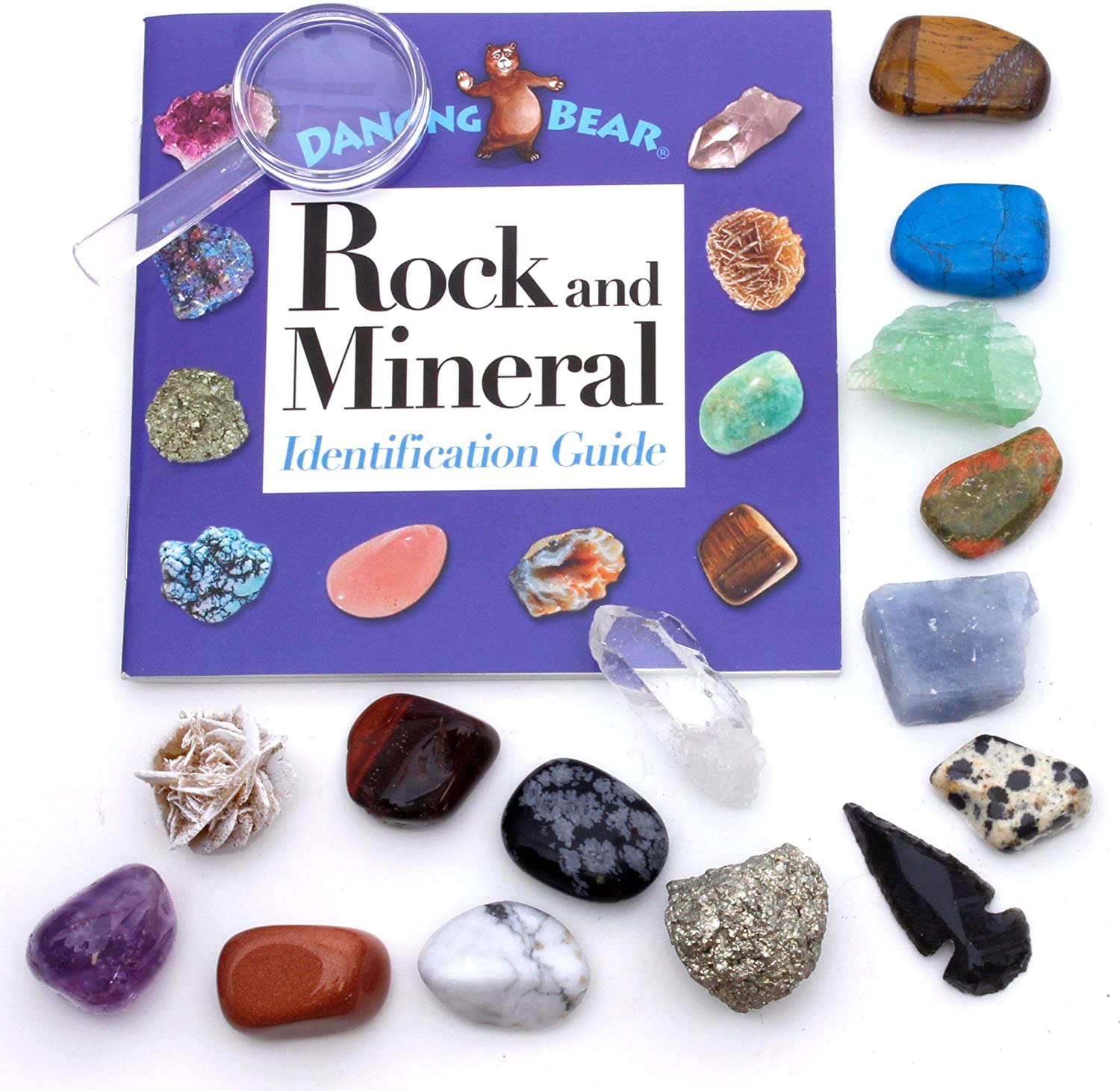 15 Piece Rock & Mineral Collection & Display Box – Dancing Bear's
