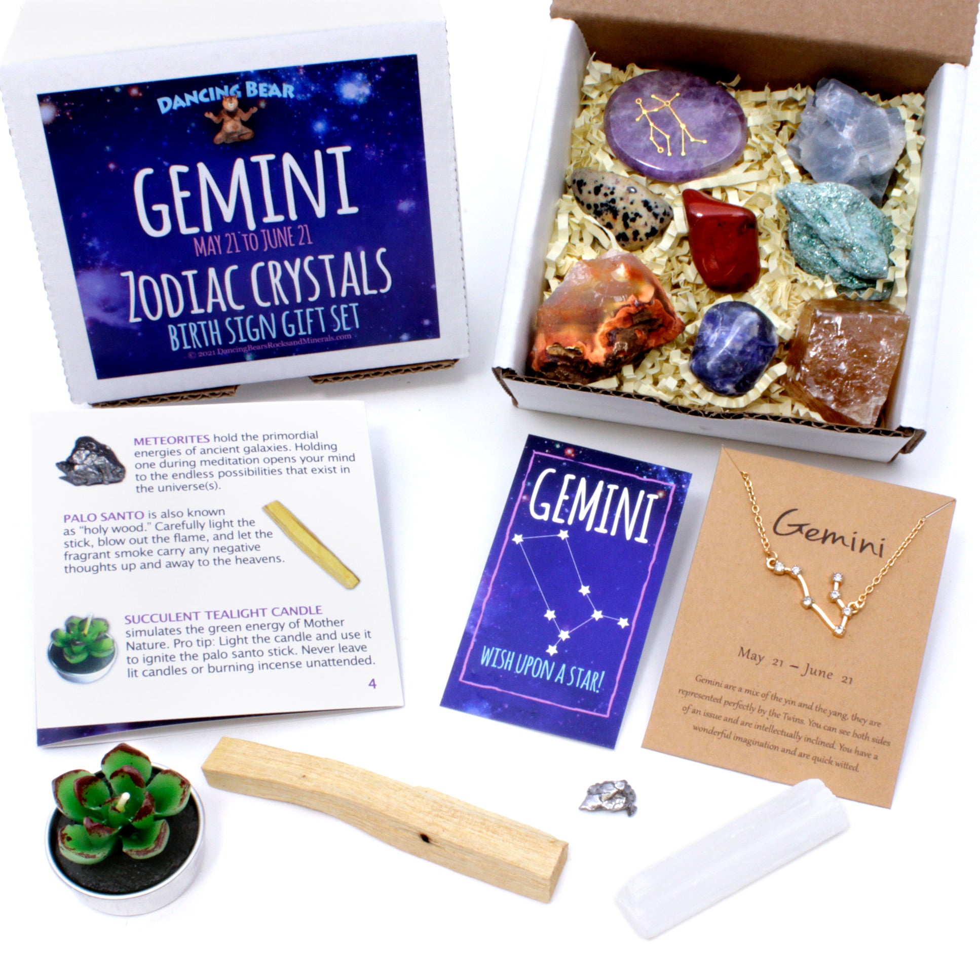 Buy Zodiac Healing Crystals Gift Set (14 Pc) | Dancing Bear