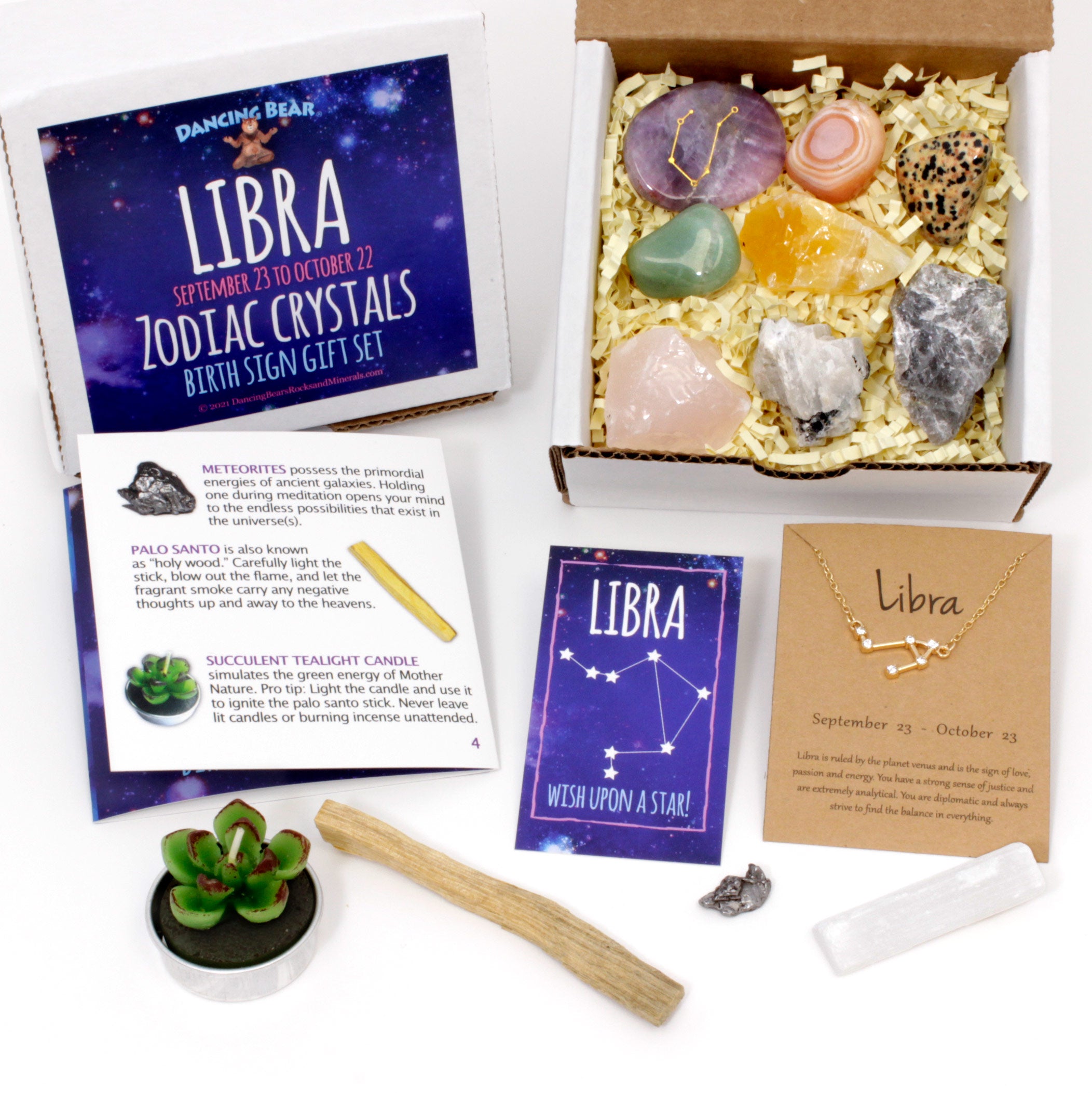 Zodiac Healing Crystals Gift Set, (14 Pc): Choose from 12 Different Zo ...